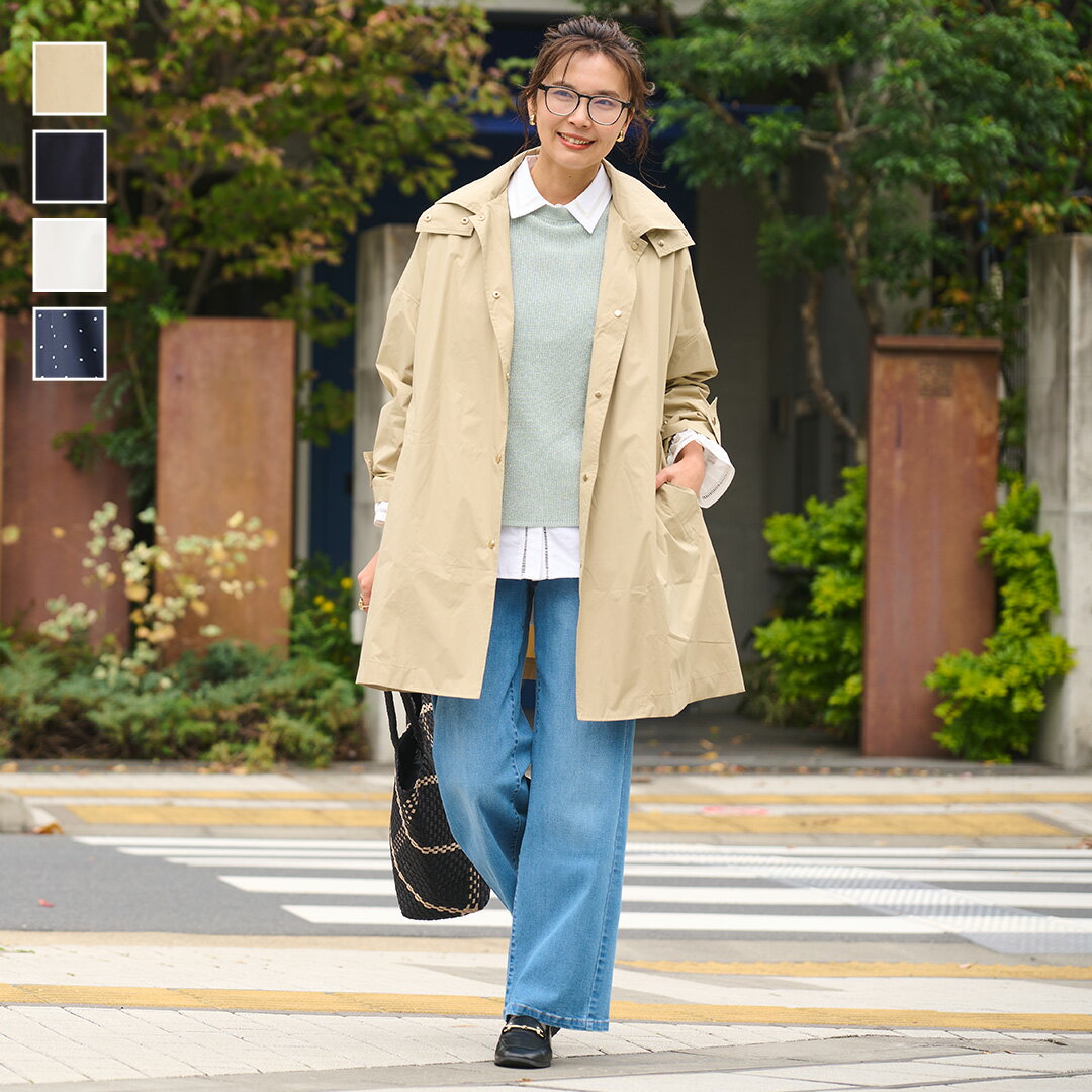 乐天商城 - 【KEYUCA公式店】晴雨兼用 UVカットステンカラーコート[スタンドカラーコート レディース 全天候対応 紫外線 UV対策 通勤 おしゃれ ]