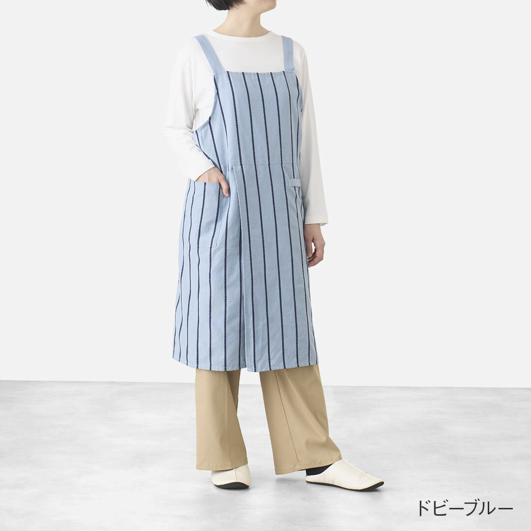 【ラッピング対象】【KEYUCA公式店】ケユカ かぶるだけバッククロスラップエプロン...