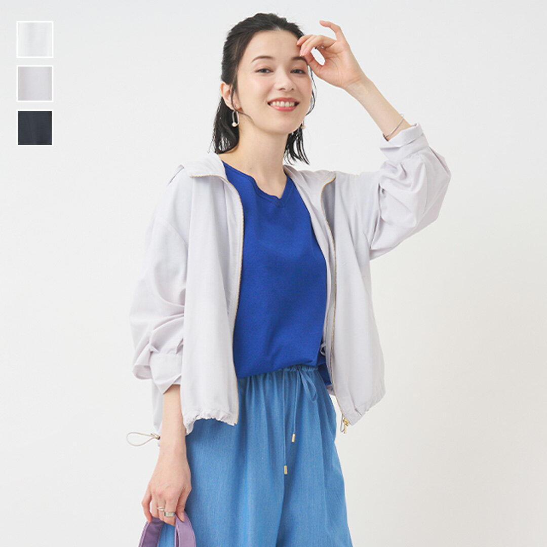 【KEYUCA公式店】ケユカ UVシアーフーディーブルゾン[レディース ルゾン ジャケッ...