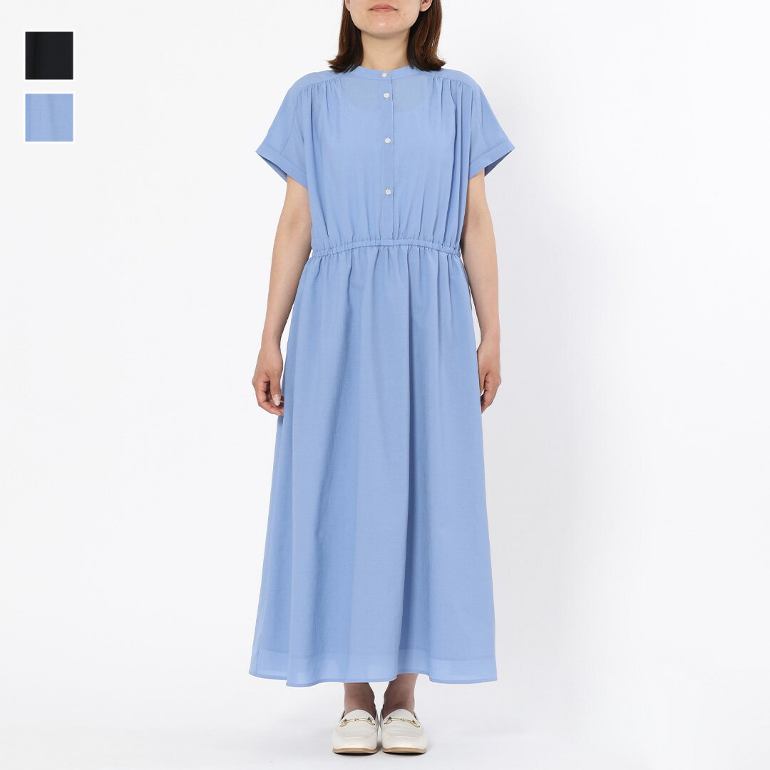乐天商城 - 【KEYUCA公式店】ケユカ ドライクロスウエストギャザーワンピース[レディース ワンピース ワンピ ギャザー スタイルアップ 大人 ウォッシャブル 夏 おしゃれ 30代 40代 50代 洗える 通販]