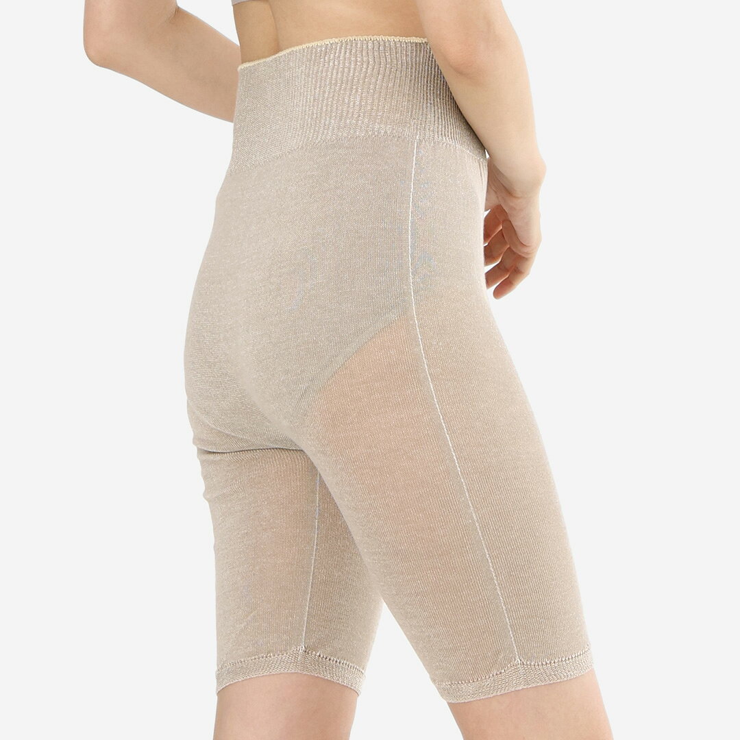 KEYUCAの【KEYUCA公式店】 ケユカ N 綿絹リラックスさらさらガーゼペチパンツ[ペチコート ペチパンツ 絹 インナー 腹巻 保温 吸水 通気性 レディース 30代 40代 50代 通販 ]｜アングル2