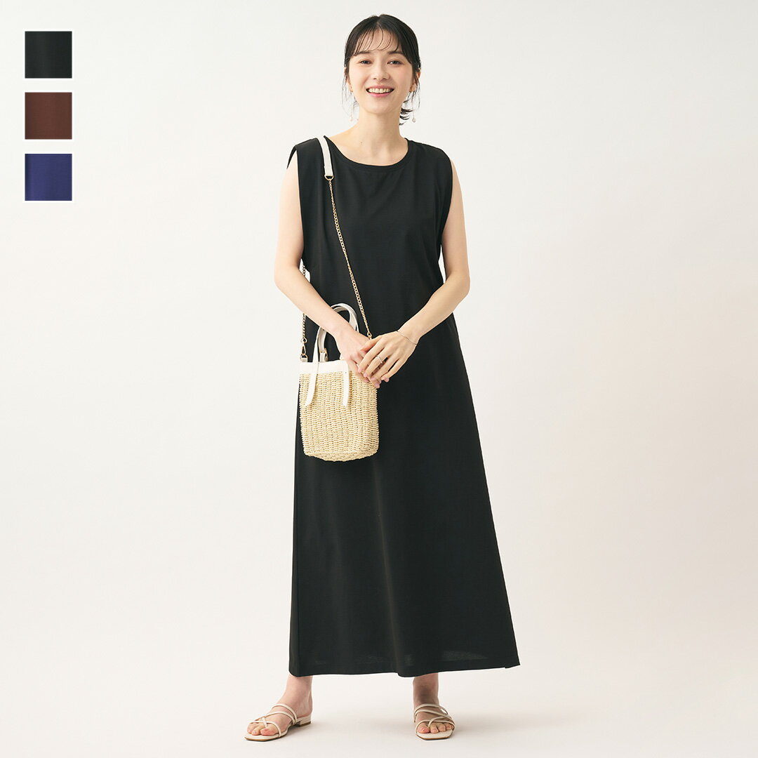 乐天商城 - 【KEYUCA公式店】ケユカ 近赤外線防止カットワンピース[レディース ワンピース ワンピ Aライン 近赤外線 遮熱 ウォッシャブル 冷感 吸水 速乾 夏 おしゃれ 30代 40代 50代 洗える 通販]