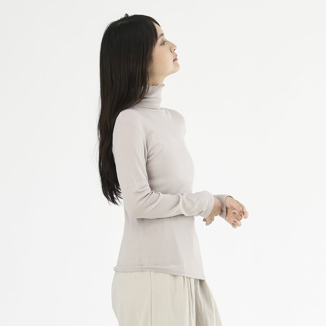 【KEYUCA公式店】 ケユカ ゆったりシアーカシミヤ入りハイネック[下着 肌着 インナ...