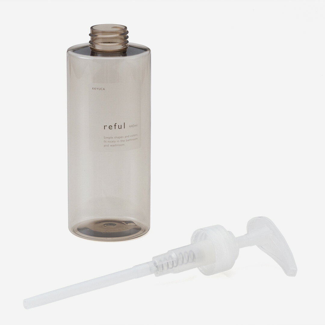 【KEYUCA公式店】ケユカ reful 丸ボトル 440ml[詰め替えボトル おしゃれ ソープディスペンサー 詰替 シャンプーボトル 洗面 バスルーム 風呂 オシャレ モダン シンプル デザイン シャンプー ソープボトル ボトル 詰め替え容器 詰替ボトル 容器 詰め替え] keyuca-10031654 KEYUCA サンプル画像2