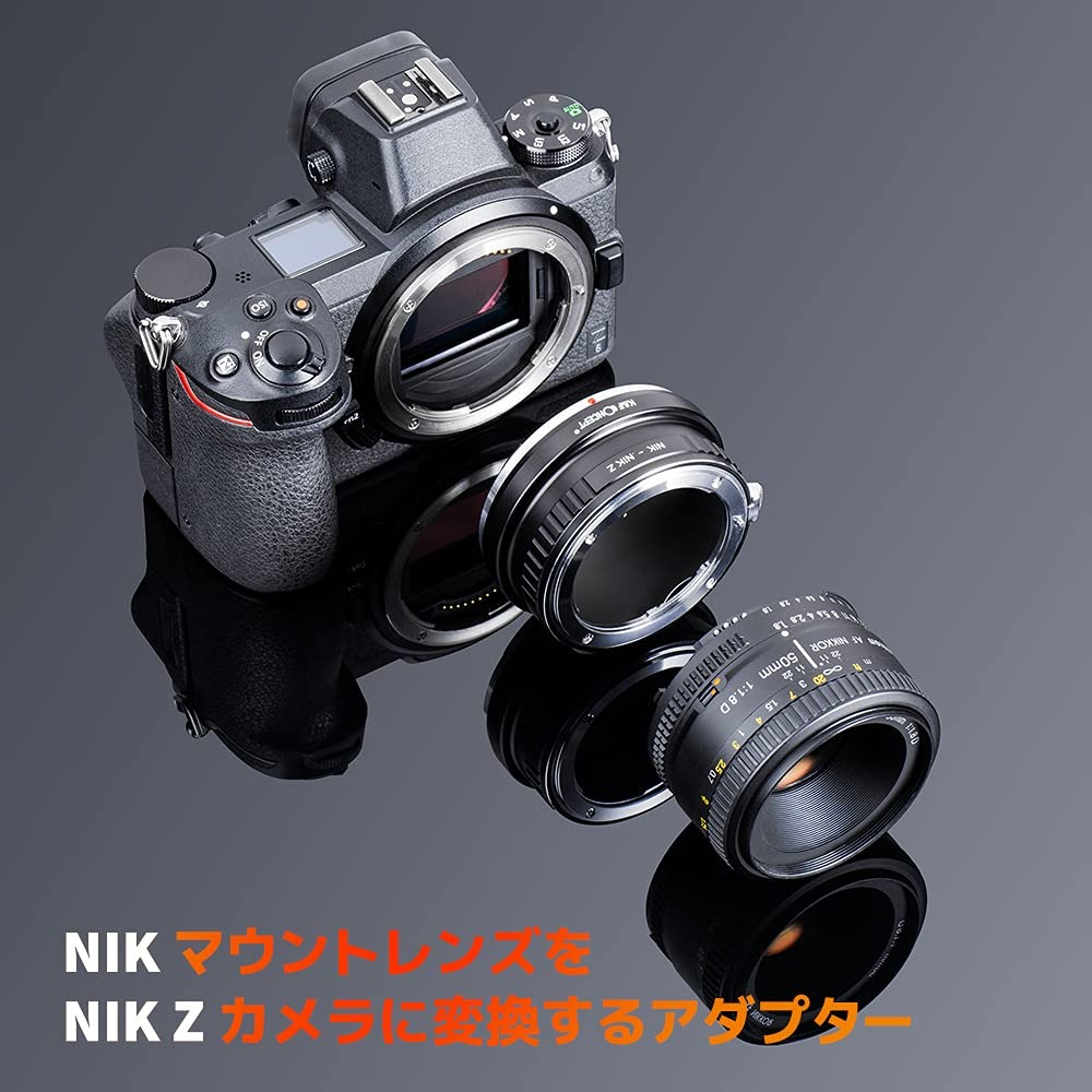 K&F CONCEPT 2号店の限定10%OFFxP5倍!! レンズマウントアダプター KF-NFZ Nikon マウントアダプター FTZ II Nikon Zカメラ装着 ニコンF-ニコンZ 無限遠実現 高精度 ニコン FTZ マウントアダプター ニコン F Z レンズマウントアダプター KF-NFZ AZ107｜アングル3