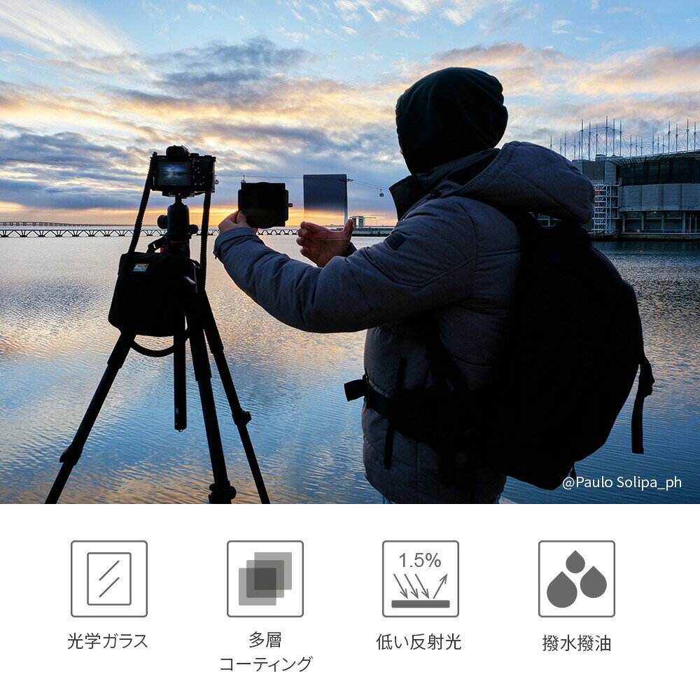 最大10%OFFxP2倍!! 角型フィルター 11枚セット ND1000フィルターセット 100*100*2m...
