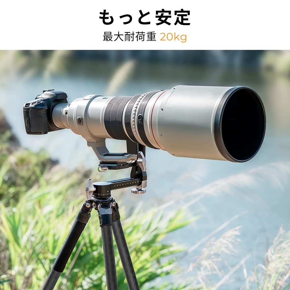 最大12%OFF配布中!! 大型雲台 最大耐荷重20kg カメラボールヘッド 水平調整スイン...