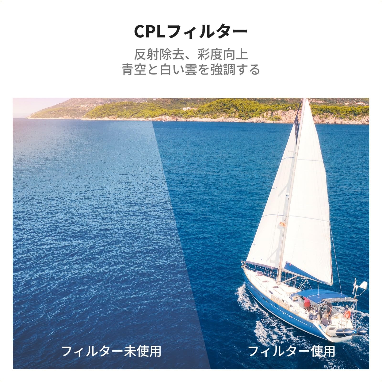 最大10%OFFxP2倍!! DJI AIR 3S 用 PLフィルター 偏光フィルター 反射除去 色彩強調...