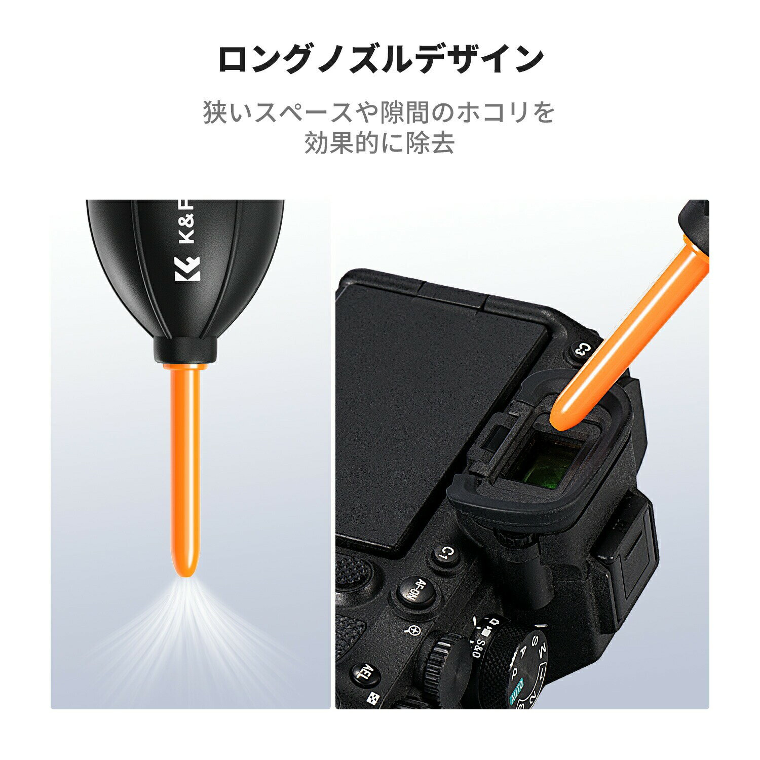 限定10％OFFxP5倍!!　 カメラ用ブロアー高級シリコン エアダスター 握りやすい ク...