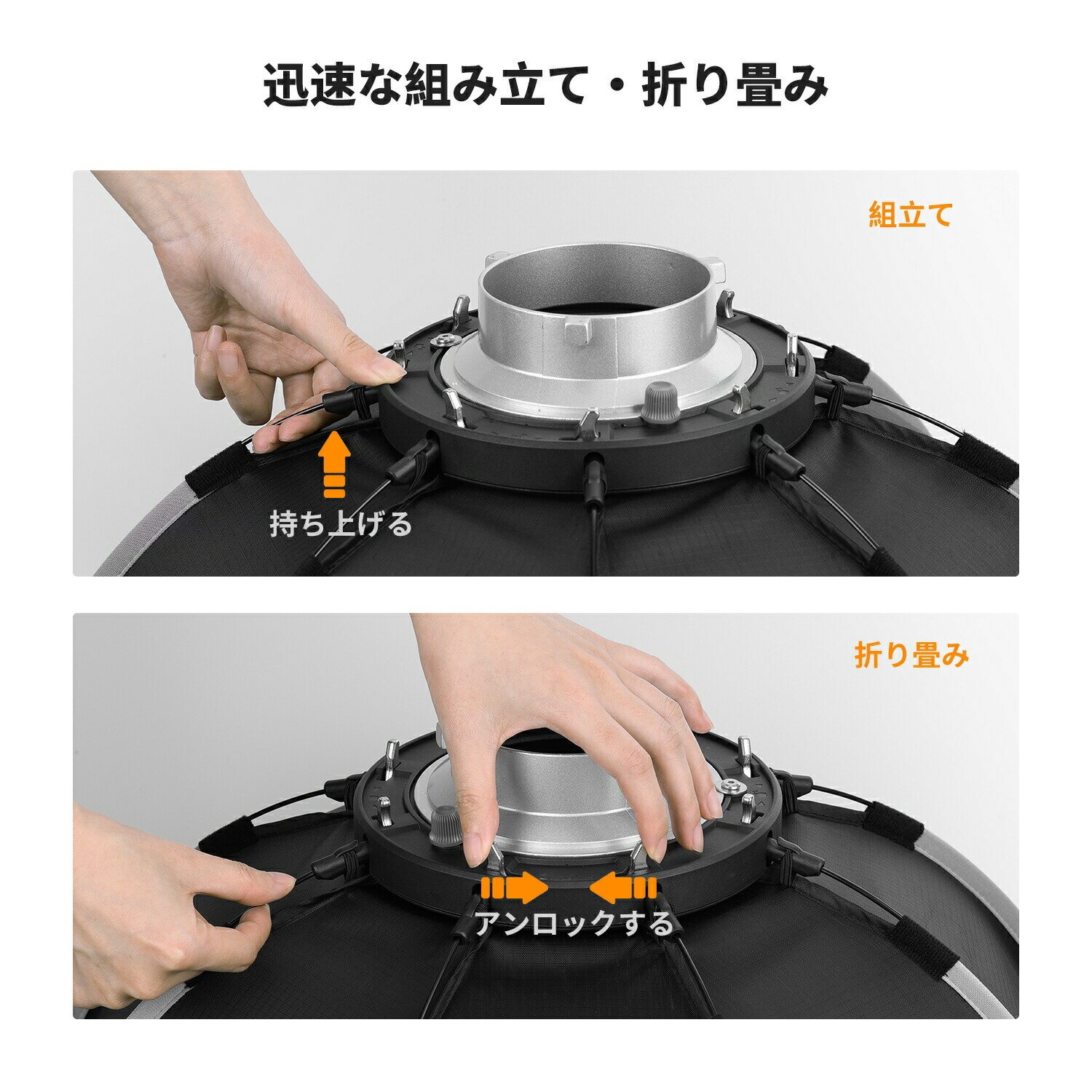 セール延長★10%offxP5倍！ 八角形 ソフトボックス 撮影 照明 ストロボ用 55cm 65cm...