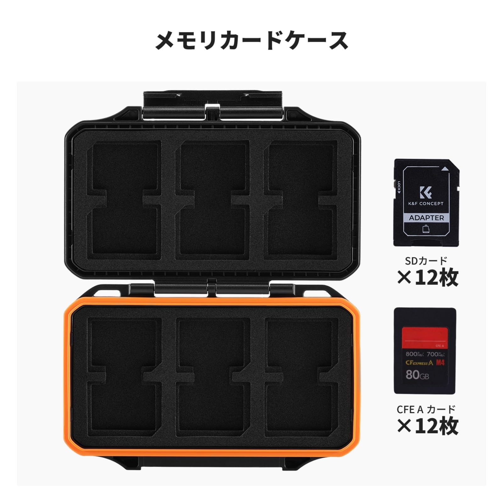 限定10％OFFxP5倍!!　 メモリカードケース CFE Aカード12枚+SDカード12枚収納可 大...