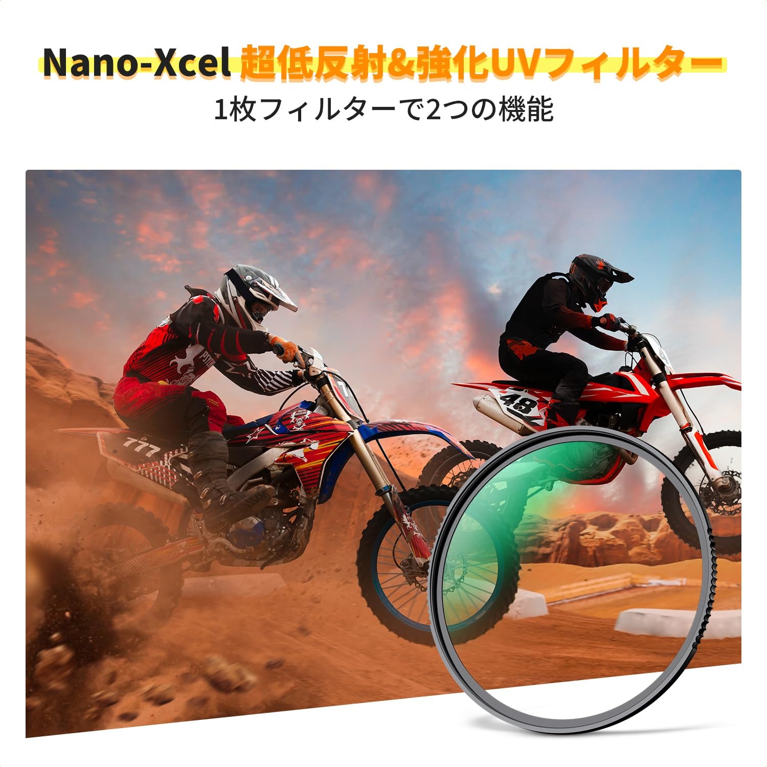 セール延長★10%offxP5倍！ 37-95mm 超低反射&強化 UVフィルター レンズフィルター ...