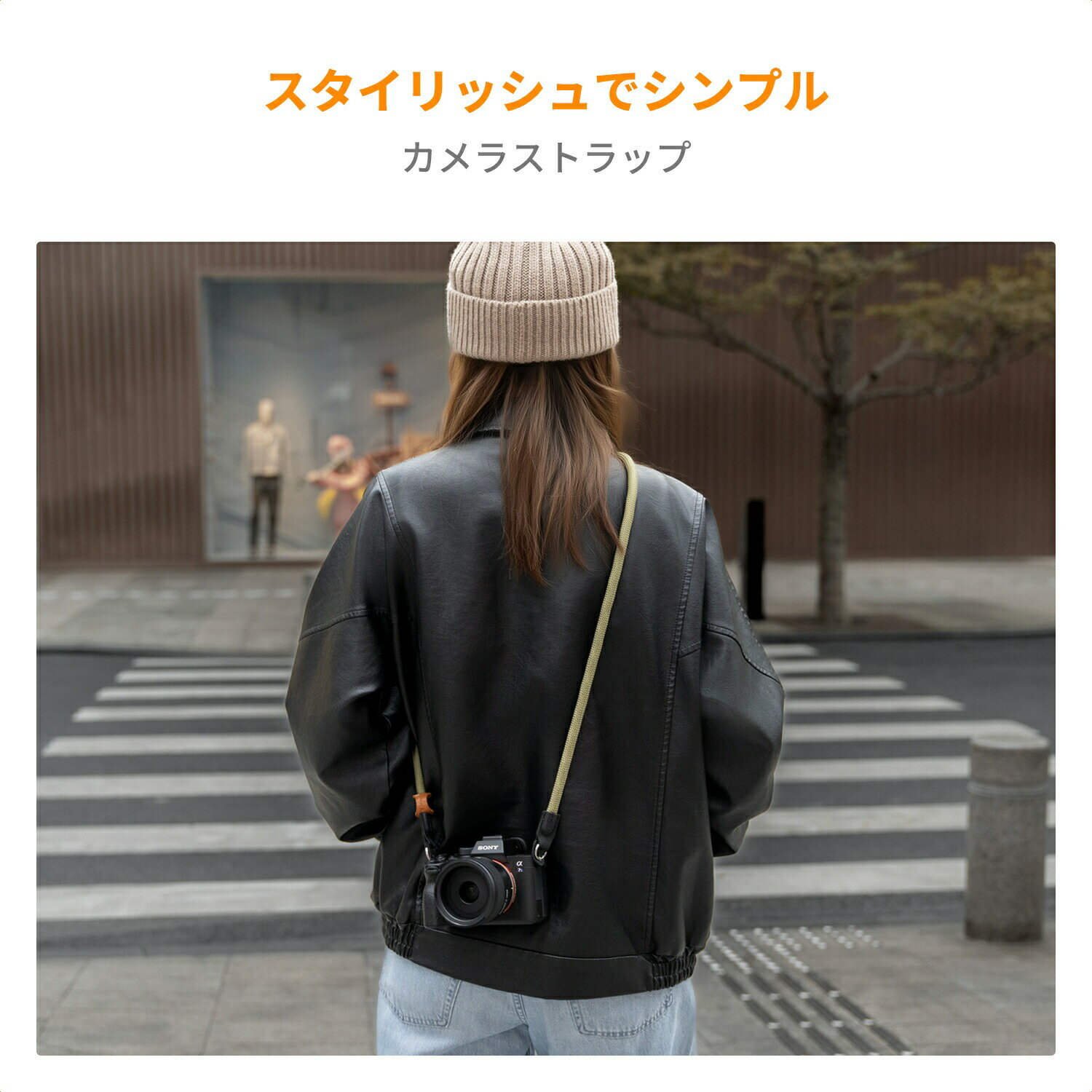 【楽天1位】 カメラストラップ おしゃれ カメラ ロープ製 一眼レフ ネックストラッ...