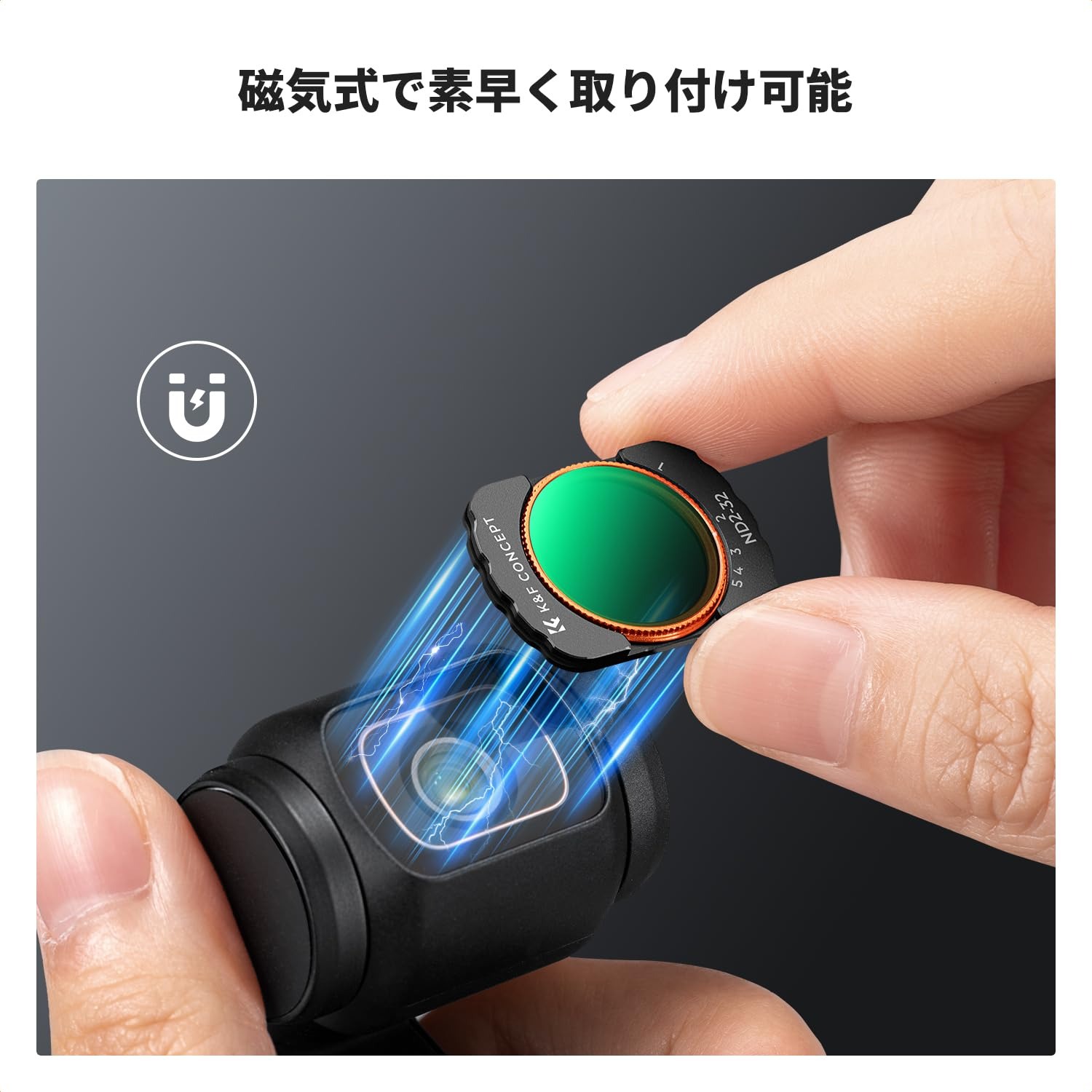最大10%OFFxP10倍!! DJI OSMO Pocket 3用 レンズフィルターセット (CPL+1/4ブラッ...
