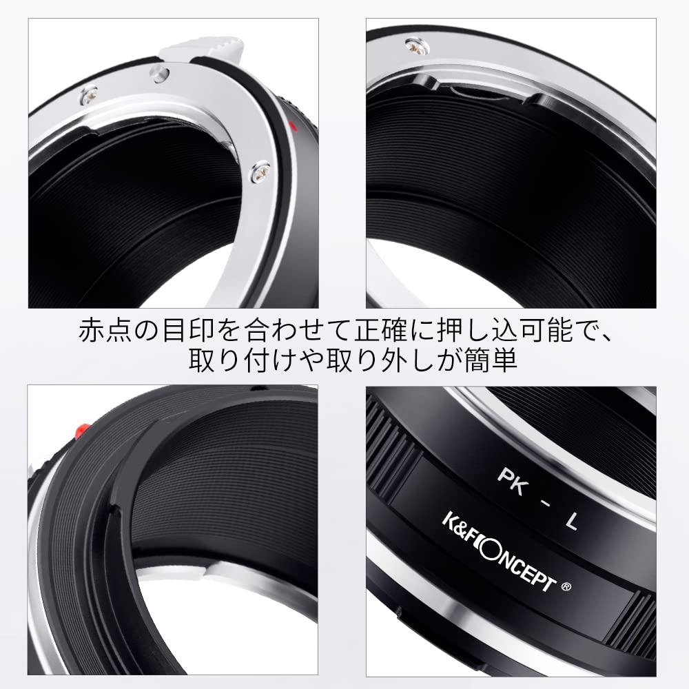最大10%OFFxP10倍!!K&F CONCEPT レンズマウントアダプター PK-L マニュアルフォー...