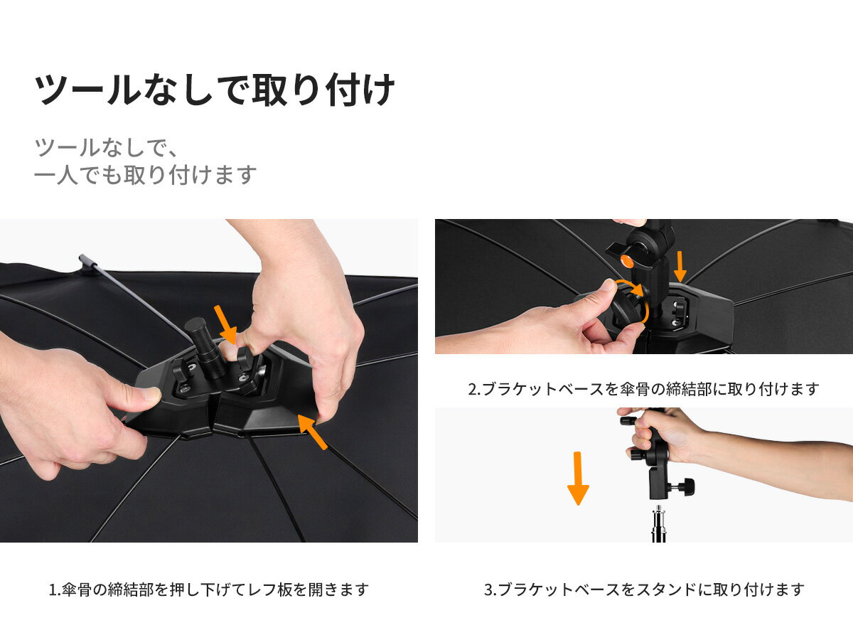 セール延長★10%offxP5倍！ 撮影用 レフ板 ワンタッチ U型 弧形 123x65cm アーク型 ...