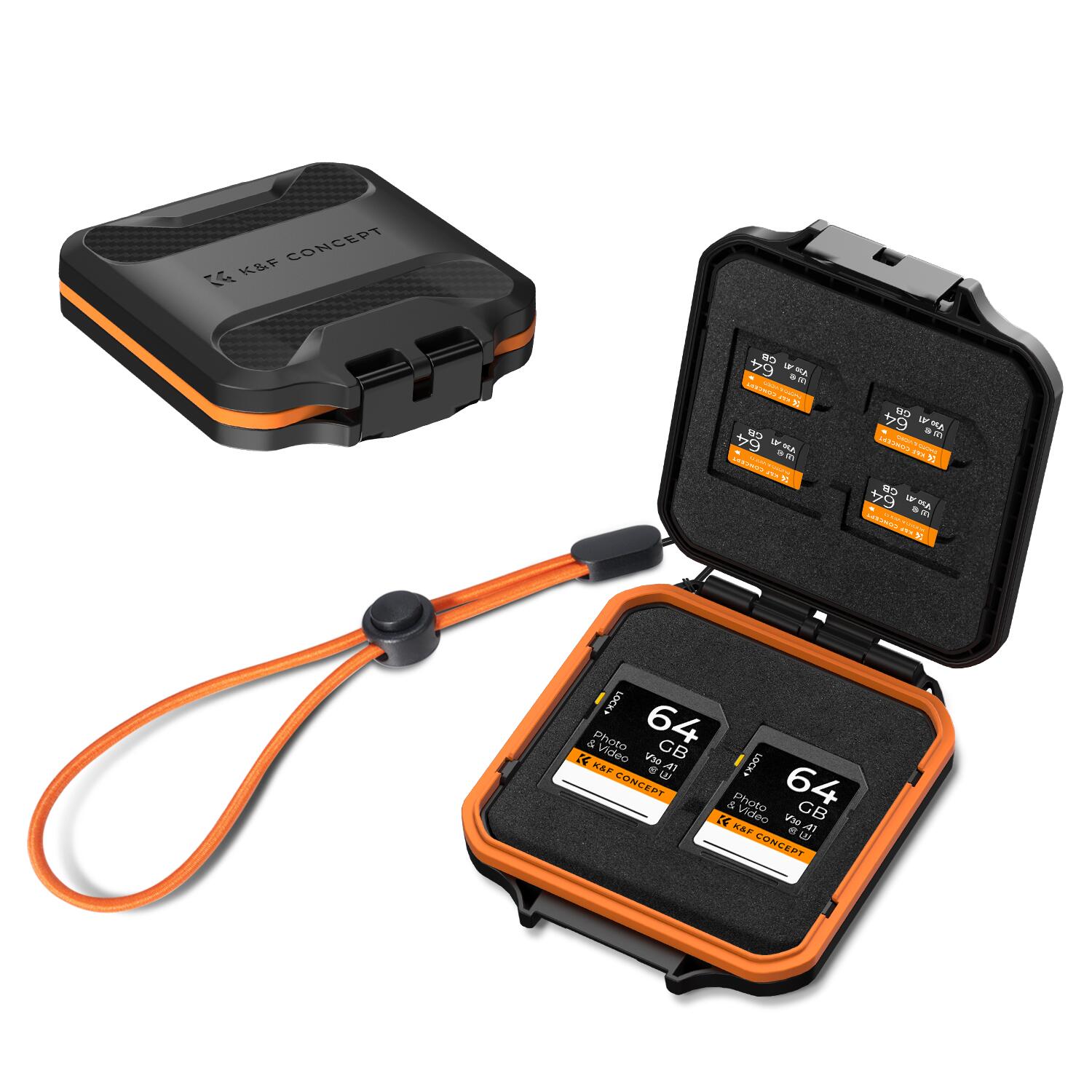 Max10%OFF配布中!! K&F Concept SDカードとTFカード専用収納ケース 最大4枚のSDカードと8枚のMicro SD..