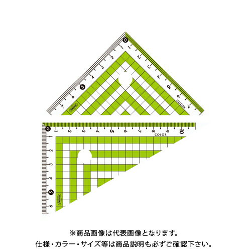共栄プラスチック カラー三角定規 グリーン CPK-120-G 共栄プラスチック カラー三角定規 グリーン CPK-120-G