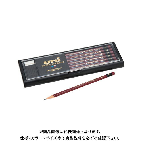 三菱鉛筆 鉛筆 ユニ 2B (12本入) U2B