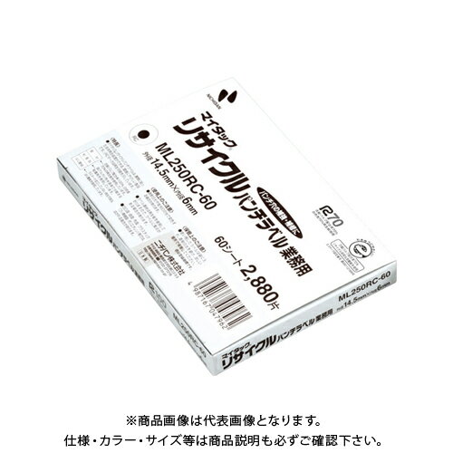 ニチバン マイタック リサイクルパンチラベル業務用 ML250RC-60