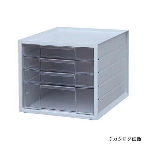 アイリスオーヤマ レターケース 浅3段+深1段 ホワイト LCJ-4Dホワイト