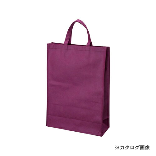 サンナップ 不織布バッグマチ付 中10枚ワインレッド FBH-45WN