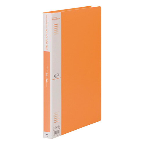 テージー マイホルダーファイン オレ A4 40P M-1044-05 オレンジ