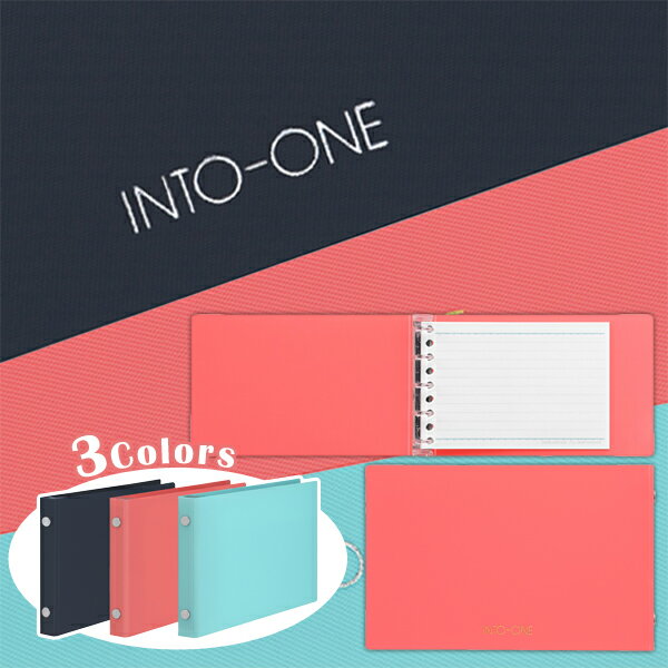 イントゥーワン ミニバインダー ピンク 5穴 縦97×横152×厚18mm マルマン maruman FM61-08