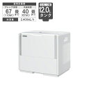 ダイニチ 気化ハイブリッド式加湿器 PCタイプ 加湿量2,400mL/h 最大67畳 木造40畳 タンク12L ホワイト HD-PC2400G-W