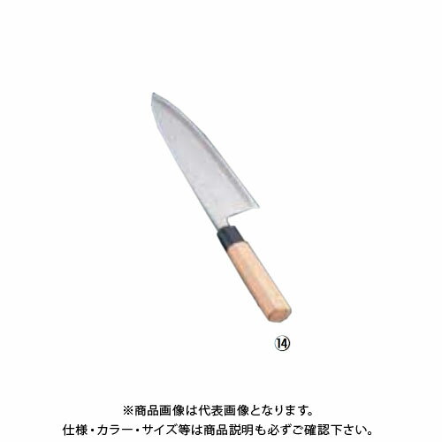 【メーカー名】 ●遠藤商事(株) 【特長】 ●SA佐文青銅安来の青紙一号の鋼を使用し、切れ味の持続性に優れた最高の料理庖丁です。技術の年輪が開花したプロに贈る最高の舞台道具です。 ※このページの庖丁の表示サイズは、マチ付庖丁は刃先からマチまで、マチなし庖丁は刃渡り寸法となっております。 【仕様】 ●サイズ(cm)：19.5 ●全長(mm)：355 ●質量(g)：370 ●背厚(mm)：8.0