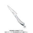 【メーカー名】 ●遠藤商事(株) 【特長】 ●TKG-PRO(プロ)業務用料理庖丁刀身にモリブデンバナジウム鋼を使用しハイレベルでの技術を駆使した理想の庖丁です。耐蝕性、耐磨耗性、耐熱・耐寒性に優れ、切れ味の持続性など品質を徹底追求して、高度な機能を実現しました。ハンドルは、握りやすく手にフィットし、使い易さを取り入れた庖丁です。 ●光沢のある、独特なサテン仕上ハンドル一旦、鏡面のようなミラー仕上をしたあと、高圧でガラス粉を吹きつけ、表面に細かい凸凹をつける事により独特な光沢のあるサテン仕上になります。指紋が目立ちにくく、品のある落ち着いたイメージの演出をかもし出してくれます。(フロスティー仕上の特長) ※庖丁の表示サイズは、すべて刃渡り寸法となっております。 【仕様】 ●材質： 刀身：モリブデンバナジウム鋼(ゼロクリア加工) ハンドル：18-8ステンレス、フロスティー仕上 ●サイズ(cm)：15 ●全長(mm)：270 ●質量(g)：127 ●背厚(mm)：2.5