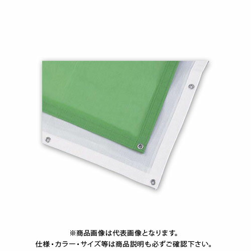 【送料別途】【直送品】エムエフ ラッセルメッシュシート グリーン(90枚入) 1.8m×3.6m G30-021