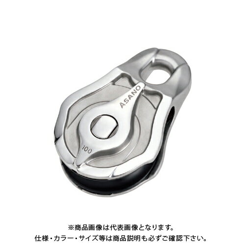 浅野金属 AKブロックPB-S型(削り出しナイロンシーブ) 100mm AK10372