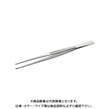 【スーパーSALE期間中ストアP20倍】ANEX ステンレスピンセット ロング300mm 直（先端ギザ）No.158