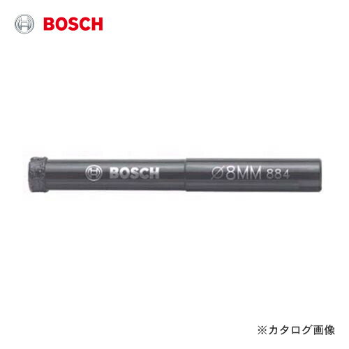 【メーカー】 ●ボッシュ（株） 【特長】 ●ビットの先端の高品質のダイヤモンドで、高い耐久性を実現します。 ●先端の薄いカッティングエッジで、今までにない穴あけスピードで、縁欠けのない穴あけができます 【用途】 ●被削材:磁器タイル他すべてのタイル。 【仕様】 ●刃径(mm):6 ●有効長(mm):20 ●シャンク径(mm):10 ●全長(mm):65 ●質量(g):85 ●適合機種:バッテリー式ドリル・バッテリー式振動ドリル(回転モード) 【材質・仕上げ】 ●刃部:ダイヤモンド 【注意】 ●ご使用時、給水ポンプ・イチギメガイドが必要です。 【原産国】 ●台湾 【質量】 ●85G 【関連商品】 ボッシュ BOSCH 磁器タイル用ダイヤモンドドリルビット 5mmφ(回転専用・湿式専用) DDB050065 ボッシュ BOSCH 磁器タイル用ダイヤモンドドリルビット 7mmφ(回転専用・湿式専用) DDB070065 ボッシュ BOSCH 磁器タイル用ダイヤモンドドリルビット 8mmφ(回転専用・湿式専用) DDB080065 ボッシュ BOSCH 磁器タイル用ダイヤモンドドリルビット 10mmφ(回転専用・湿式専用) DDB100065 ボッシュ BOSCH 磁器タイル用ダイヤモンドドリルビット 12mmφ(回転専用・湿式専用) DDB120065 ボッシュ BOSCH 磁器タイル用ダイヤモンドドリルビット 14mmφ(回転専用・湿式専用) DDB140065 ボッシュ BOSCH ダイヤモンドホイール(乾式)ギアタイプ105mm DG-105PR ボッシュ BOSCH ダイヤモンドホイール(乾式)ギアタイプ125mm DG-125PR ボッシュ BOSCH 磁器タイル用ダイヤモンドホールソー(刃先)19.0mmφ DHS-019C ボッシュ BOSCH 磁器タイル用ダイヤモンドホールソー(刃先)20.0mmφ DHS-020CBOSCH（ボッシュ） 磁器タイル用ダイヤモンドドリルビット硬質磁器タイルの穴あけでお困りの方へ、ボッシュのベストアンサー。 20倍の耐久性※と最高の穴あけスピード。縁欠けのないきれいな穴あけ。 ※BOSCH磁器タイル用ドリルビットと比較 ・磁器タイル他全てのタイルの穴あけ（厚さ20mmまで） ・給水ポンプ、位置決めガイドと共に使用することで効果的に穿孔部分を冷却します。 また、バッテリー工具の回転数に最適な設計となっています■適合機種 バッテリー式電気ドリル バッテリー式振動ドリル（回転モード） 回転数1500回転/分以下でご使用下さい。 ※機種ごとの使用可能サイズは、各メーカの指定にしたがって下さい。