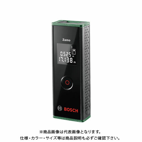 【メーカー名】 ●BOSCH(株) 【特長】 ●テープアダプターの装着1.5mまでの直線、円周、曲線が測れます。 ●ホイールアダプターの装着で曲線もデコボコな曲面もカンタンに測れます。 ●二辺の距離を測定し、電源ボタンをダブルクリックすることで面積も測れます。 ●全長10.5cm、重さ86gのコンパクトタイプなので、携帯も苦にならず、いつでもどこでも手軽に使えます。 ●スイッチをONして操作ボタンを押すだけで、瞬時に正確な距離を計測できます。連続計測機能で二ヶ所を同時に測ることができ、縦・横の計測も一度に測って表示できます。 ●最大計測20mの能力により、カーテンやカーペットのインテリア用品の購入時、絵画や室内装飾品の取り付け位置の決定、その他DIY作業、子供の身長の計測等様々な用途で便利に使えます。 【仕様】 ●光源：レーザーダイオード ●波長(nm)：635 ●出力：1mW以下(クラス2) ●測定範囲(m)：0.15〜20 ●測定単位(mm)：1 ●測定精度(mm)：±3 ●使用温度範囲(℃)：-10〜+40 ●保管温度範囲(℃)：-20〜+70 ●電源：単4アルカリ乾電池×2本 ●自動電源オフ：約5分(連続測定時を除く) ●質量(g)：86(乾電池含) ●サイズ(mm)：(H)105×(W)38×(D)22 【注意】 ※測定精度は測定に不利な環境下(強い太陽光の下や反射の弱い測定対象表面の場合など)では、最大測定距離の20mで最大±7mm、また好環境下でも±0.05mm/m増減します。 【関連商品】 BOSCH ボッシュ レーザー距離計 ZAMOSET &nbsp; &nbsp; &nbsp; &nbsp;