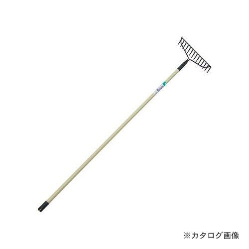 【送料別途】【直送品】石黒金属 パイプ柄 アメリカンレーキ14本爪 L-1P