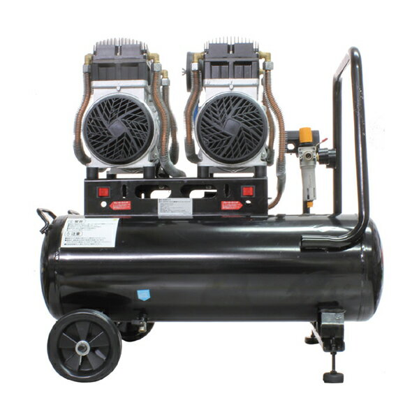 【送料別途】【直送品】MTO 静音オイルレスコンプレッサー 76L 770×650×590mm ブラック DZW076BKM