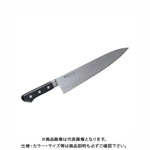 【※※ ご購入の前に必ずお読みください ※※】 こちらの商品は、お取り寄せに送料がかかる商品となっており、 少しでもお安く提供させていただくため、同じ仕入先のご注文とまとめて発注を行っています。 注文状況によりましては、商品の発送に約1ヶ月ほどお時間を頂く場合がございます。 お急ぎの場合は、お問い合わせフォームよりご連絡ください。 ※別途送料が必要です。 【注意】 ※ご注文後に納期に時間がかかる理由等でのキャンセルはお受けできかねますので 予めご了承頂ますよう、お願い致します。 【メーカー】 ●Mosono 【特長】 ●庖丁は両刃、右仕様となります ●刀身の表にも裏にもシャープな凹加工 ●切れ味をよくするモリブデン入り ●ハイカーボン高級13クロム・ステンレス・モリブデン鋼を使用 ●ハイレベルの技術を駆使した錆びにくく切れ味のさえるステンレス鋼包丁 ●刀身と一体のツバが衛生的 【仕様】 ■サイズ：全長400mm　刃渡り270mm ■重量：260g ■材質：ハイカーボン高級13クロム・ステンレス・モリブデン鋼 ・ハンドル…黒強化木 【材質・仕上げ】 ●ハイカーボン高級13クロム・ステンレス・モリブデン鋼 ハンドル：黒強化木 【サイズ】 ●全長400mm　刃渡り270mm 【原産国】 ●日本 【質量】 ●260g 【関連商品】 Misono 三徳サーモン No.584 Misono 牛刀サーモン No.561 Misono 牛刀サーモン No.562 Misono 牛刀サーモン No.563 Misono 牛刀サーモン No.565 Misono 筋引サーモン No.528 Misono 筋引サーモン No.529 Misono ペティサーモン No.571 Misono ペティサーモン No.572 Misono ペティサーモン No.573