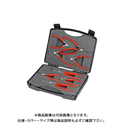 クニペックス KNIPEX 002125 精密スナップリングプライヤーセット(8本組) 002125