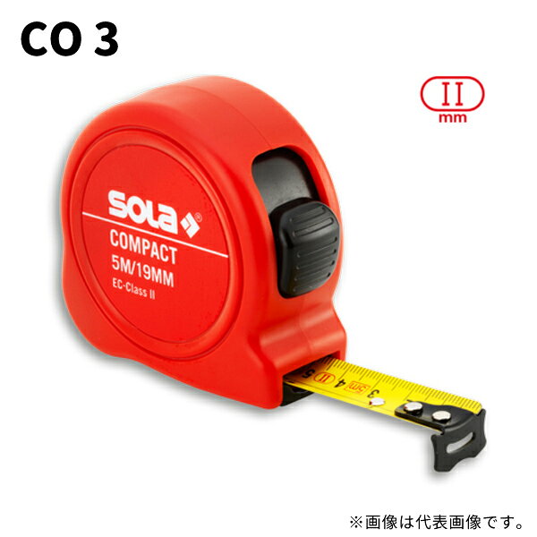 COMPACT コンベックス 16mm×3m レッド SOLa ソラ CO 3