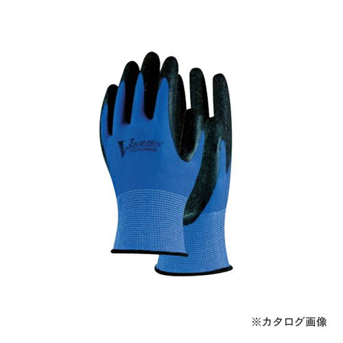 おたふく手袋 Vシリーズ ゴム背抜き ブルー M A-35