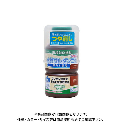 和信ペイント 水性ウレタンニス つや消しローズ 130ml #800336