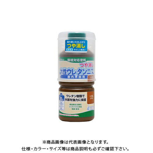 和信ペイント 水性ウレタンニス つや消しけやき 300ml #800345