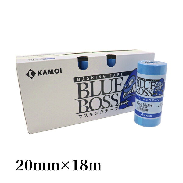 カモ井 KAMOI 車両塗装用マスキングテープ BLUE BOSS 20mm×18m 60巻入 #255162