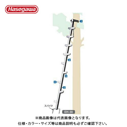 ※画像はイメージになります、商品説明をご確認下さい。 【メーカー】 ●長谷川工業（株） 【仕様】 ●全長：1.64m ●有効高さ：1.50m ●重量：2.2kg ※中はしごの3本以上の連結はおやめください。 【注意】 ●サイズが3m以上を超えるものは運送業者の都合により最寄りの着店止め発送となる場合がございます、その際はお引取りをお願いすることとなりますので、あらかじめご了承ください。発送後のキャンセルはお断りさせていただきます。 【関連商品】 ハセガワ 長谷川工業 電柱昇降はしご(電気工事・電設作業用)HRM1-24 10091 ハセガワ 長谷川工業 可搬式作業台(標準タイプ)DSK-06 10092 ハセガワ 長谷川工業 可搬式作業台(標準タイプ)DSK-09 10093 ハセガワ 長谷川工業 可搬式作業台(標準タイプ)DSK-12 10094 ハセガワ 長谷川工業 可搬式作業台(標準タイプ)DSK-15 10095 ハセガワ 長谷川工業 可搬式作業台(伸縮タイプ)DSK-12S 10096 ハセガワ 長谷川工業 可搬式作業台(伸縮タイプ)DSK-15S 10097 ハセガワ 長谷川工業 枝打はしご EH-30 10111 ハセガワ 長谷川工業 枝打はしご EH-45 10112 ハセガワ 長谷川工業 枝打はしご EH-60 10113