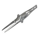 ピンセット 十字形状 直型 ロング 先端幅2.0mm 剛性重視 ローレット付 ステンレス製 ホーザン HOZAN P-849