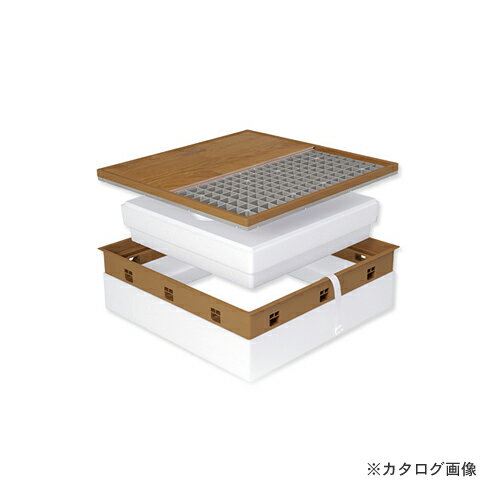 城東テクノ Joto 高気密型床下点検口 (寒冷地高断熱型600×600mm) フローリング12mm対応 ダークブラウン..