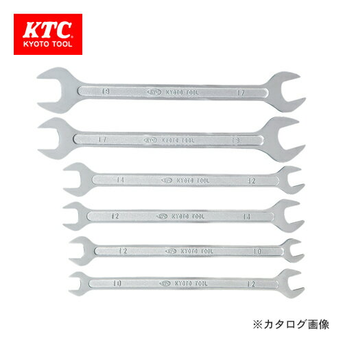 KTC 薄口スパナセット(6本組) S206