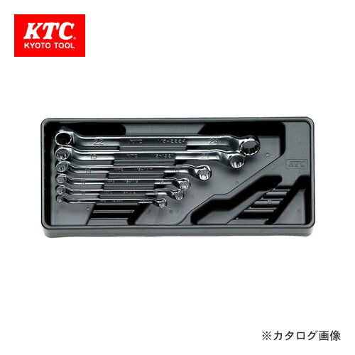 KTC めがねレンチセット(6本組) (45°×6°ロング) TM506